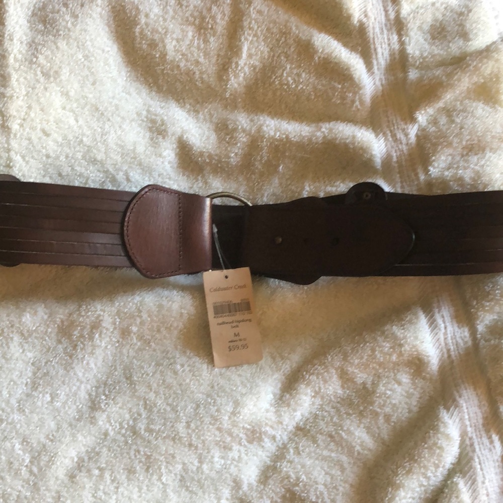 Coldwater Creek Brown Leather Belt